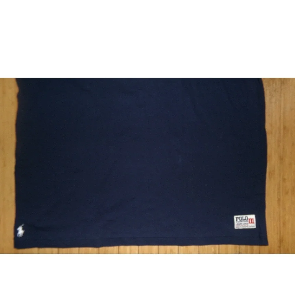 Polo Ralph Lauren Mens LRG Custom Slim Fit Graphic T-Shirt Navy Blue NWT